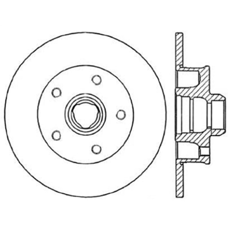 StopTech Sport Slotted (CRYO) 94-98 Volkswagen Jetta Rear Right Rotor