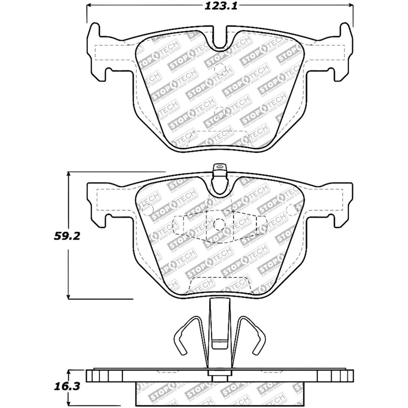 StopTech Street Select Brake Pads – Rear