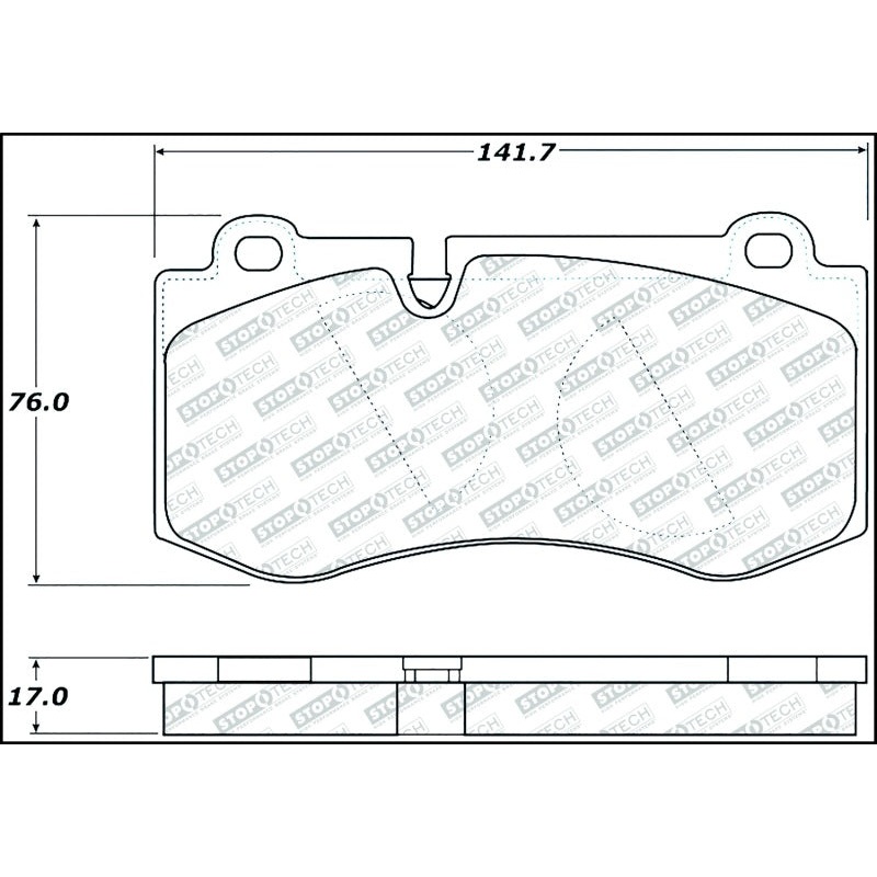 StopTech Street Select Brake Pads w/Hardware – Front