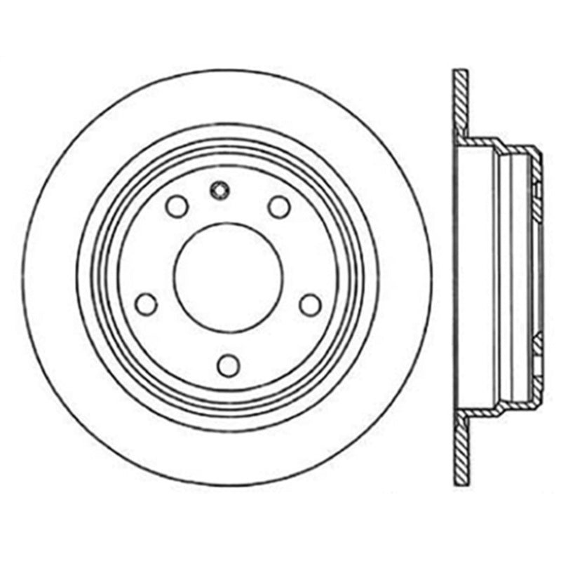 StopTech 82-89 BMW 635CSi Sport Cryo Slotted & Drilled Rear Left Rotor