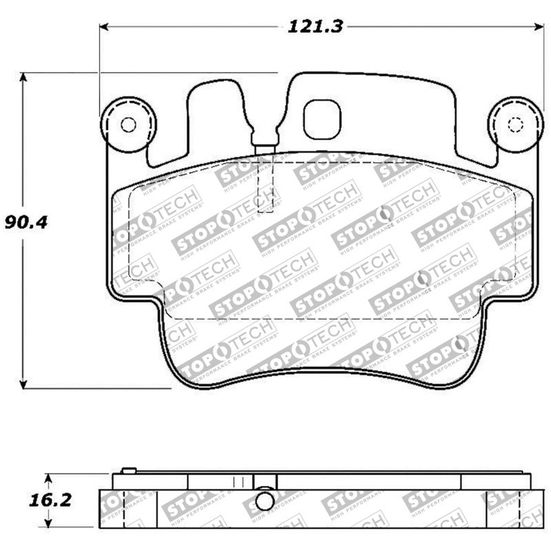 StopTech Performance 00-07 Porsche Boxster S / 06-07 Cayman / 99-05 911 Carrera Front Brake Pads