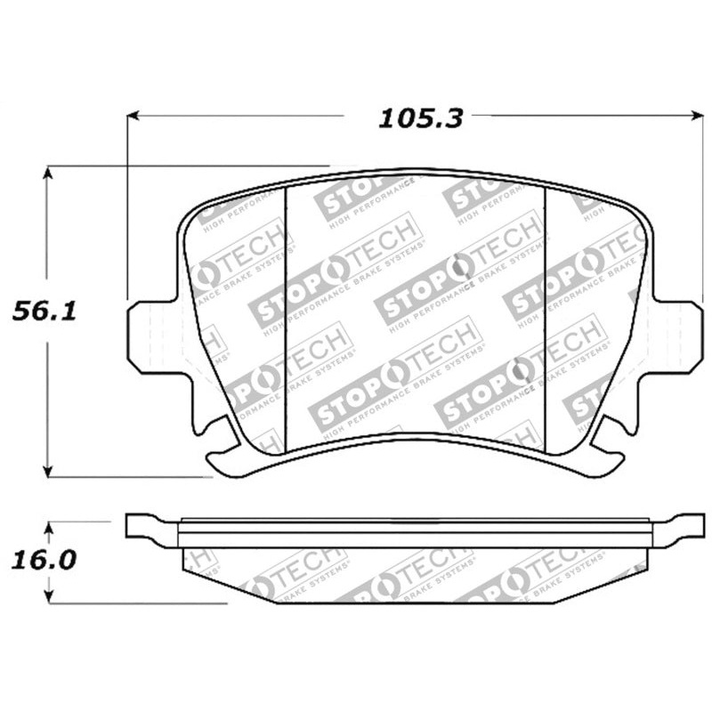 StopTech Performance 06-09 Audi A3 / 05-09 Audi A4/A6 / 08-09 Audi TT / 06-09 VW GTI / 06-09 Jetta