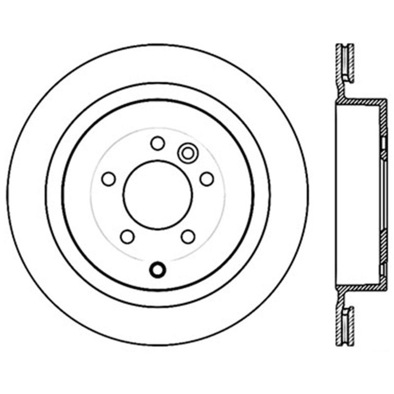 StopTech Sport Slot 10-16 Land Rover LR4 Cryo Slotted Left Rear Rotor