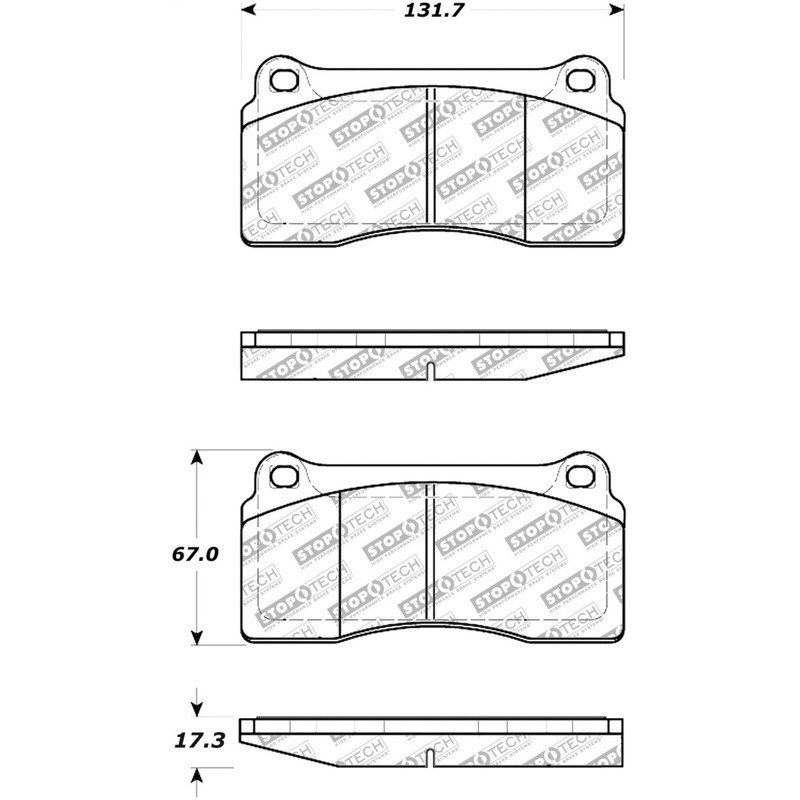 StopTech Street Select Brake Pads – 00-06 Jaguar XKR