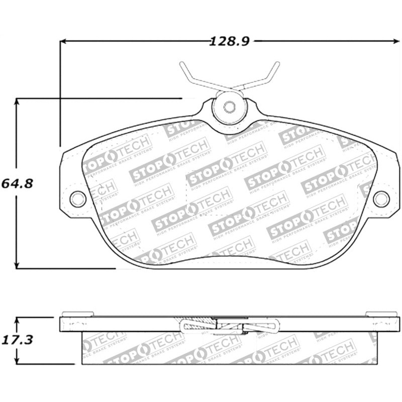StopTech Street Select Brake Pads – Front/Rear
