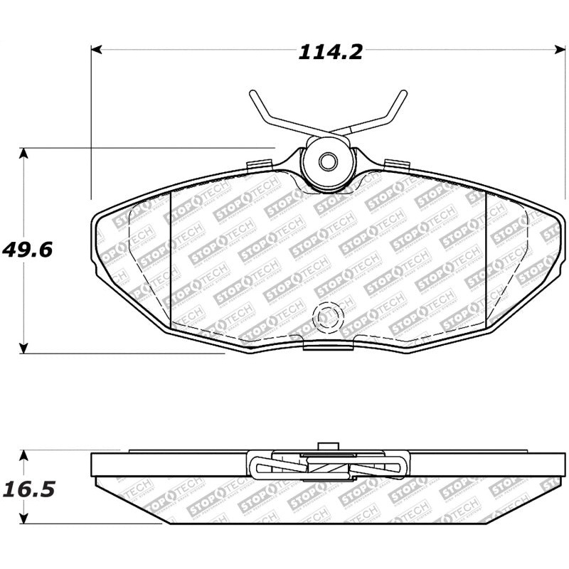 StopTech Street Select Brake Pads Rear – 00-06 Lincoln LS