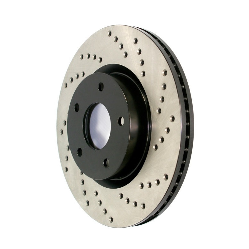 Stoptech 17-23 Audi A4 Q5 A6 Quattro Sport Cross Drilled Brake Rotor, Right
