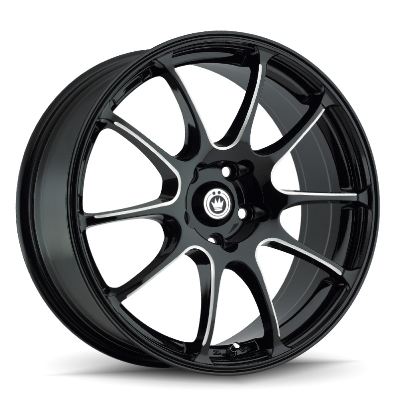 Konig Wheels Konig Illusion 17×7 4×100 ET40 Black/Ball Cut Machine