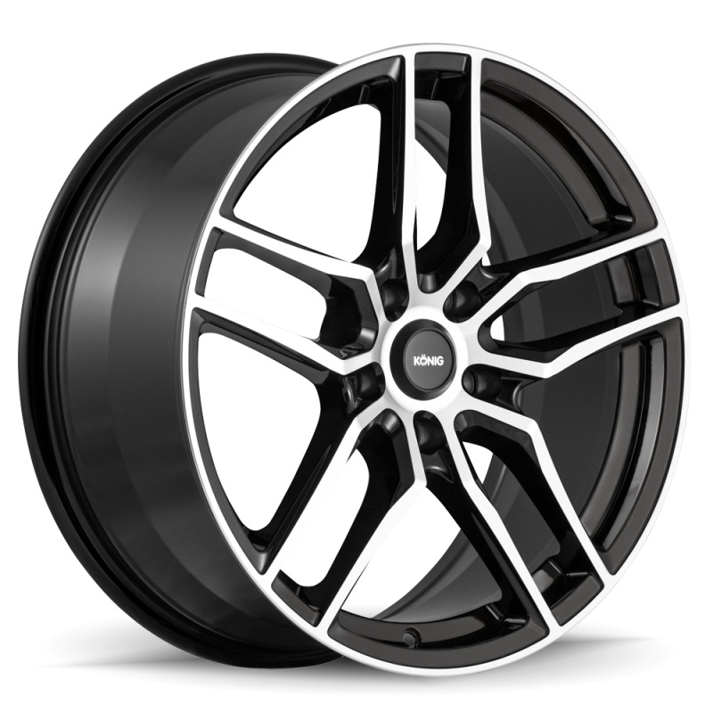 Konig Wheels Konig Intention 16×7.5 5×114.3 ET45 Gloss Black / Machine Face