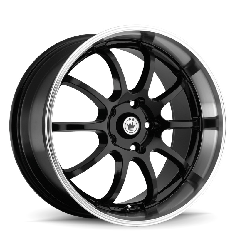 Konig Wheels Konig Lightning 15×7 4×100 ET38 Black/Machine Lip