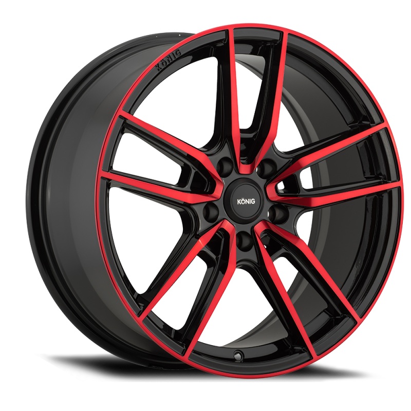 Konig Wheels Konig Myth 16×7.5 5×114.3 ET43 Gloss Black w/ Red Tinted Clearcoat