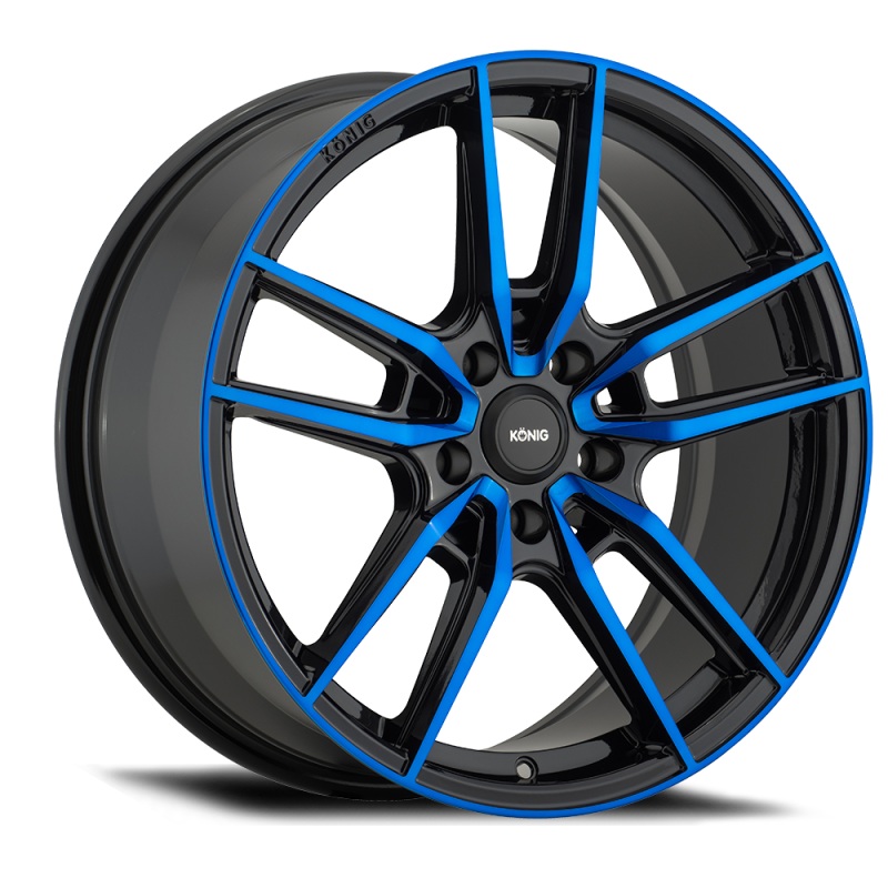 Konig Wheels Konig Myth 17×8 5×114.3 ET43 Gloss Black w/ Blue Tinted Clearcoat