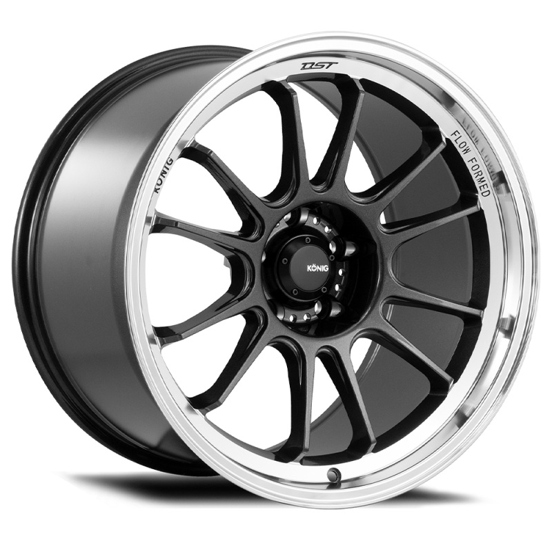 Konig Wheels Konig Hypergram 18×8.5 5×108 ET43 Metallic Carbon w/ Machined Lip