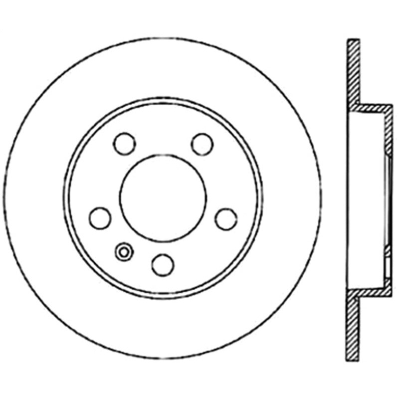 StopTech 00-06 Audi TT Quattro Left Rear Drilled Rotor