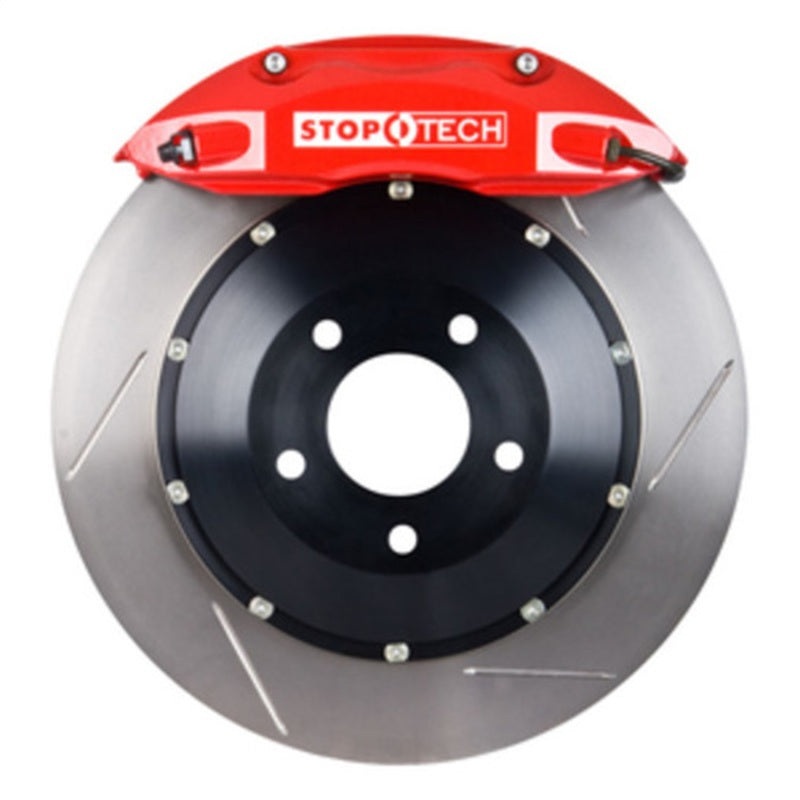 StopTech 07-08 Mini Cooper/Cooper S Front BBK w/Red ST-40 Calipers Slotted 328x28mm Rotors