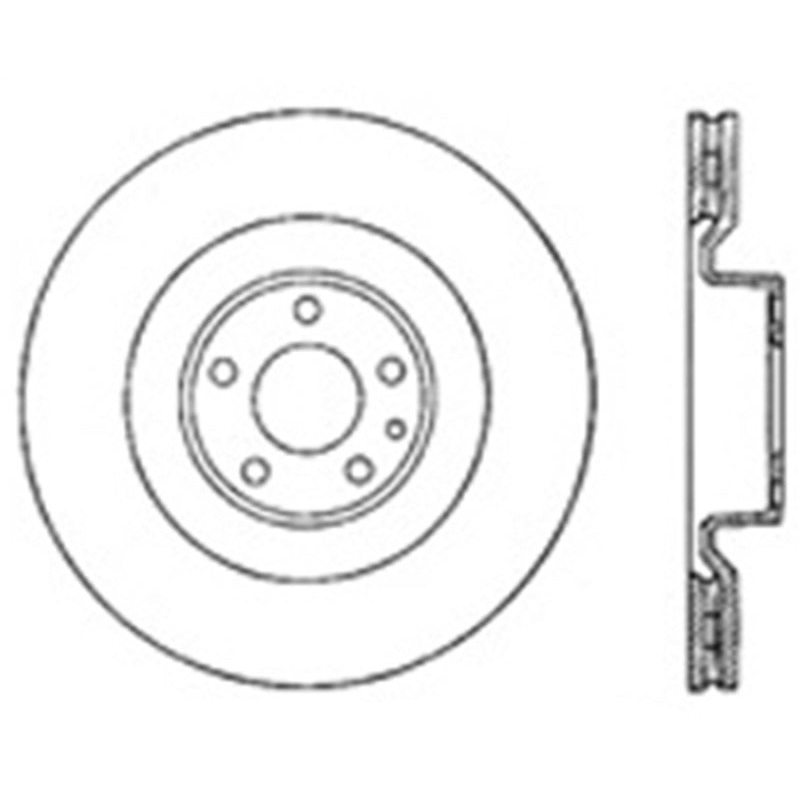 StopTech 07-10 Audi S6 Drilled Right Front CRYO Rotor