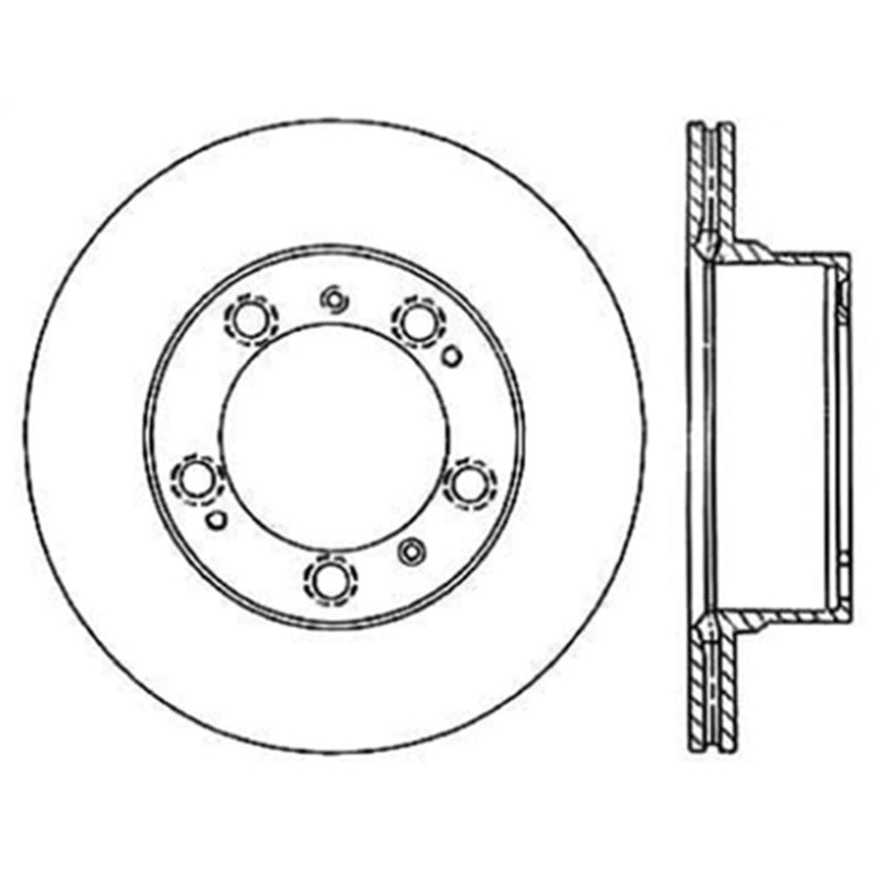 StopTech 97-04 Porsche Boxster Cyro Slotted Sport Brake Rotor Rear Right