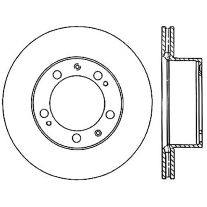 StopTech 90-91 Porsche 944 (Exc Turbo)/92-95 968 (Exc Sport) Slotted Right Front CRYO-STOP Rotor