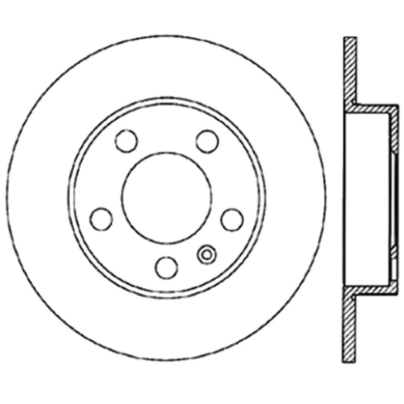 StopTech 98-11 Volkswagen Beetle Cryo Sport Drilled Left Rear Rotor