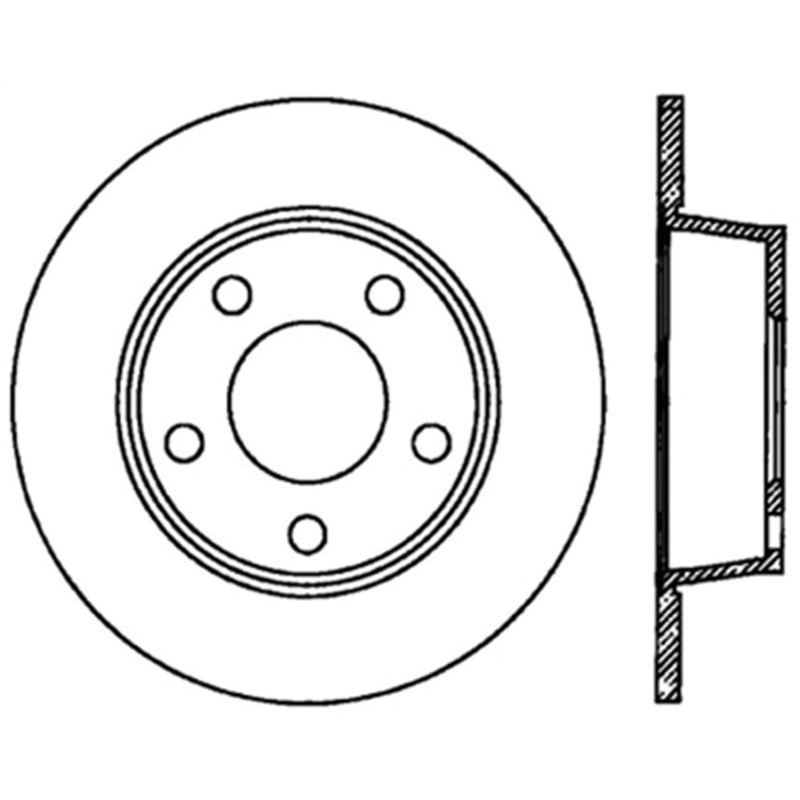StopTech Power Slot 98-04 Audi A6 Quattro Avant Rear Left Drilled Rotor