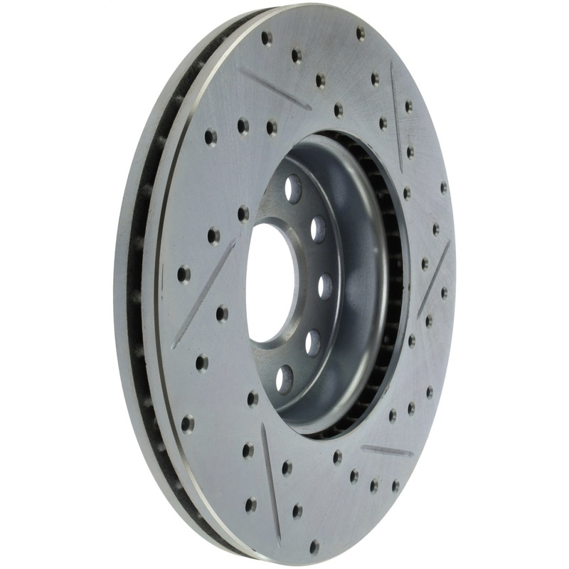 StopTech Select Sport 05-16 Volkswagen Jetta Slotted and Drilled Right Front Rotor
