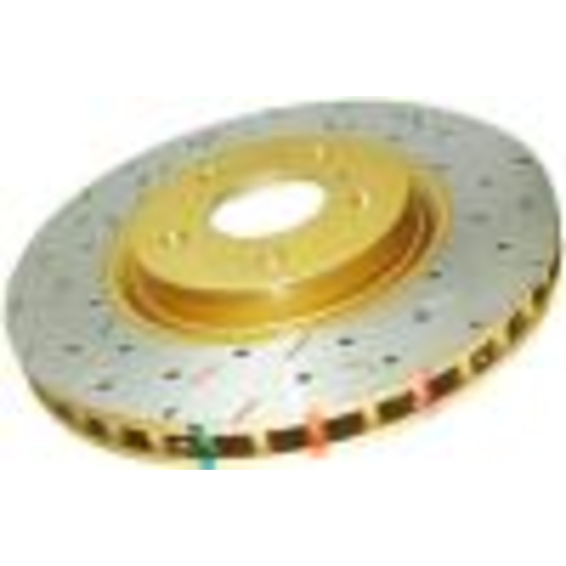 DBA 01-04 Mercedes-Benz CLK55 AMG Rear 4000 Series Drilled & Slotted Rotor