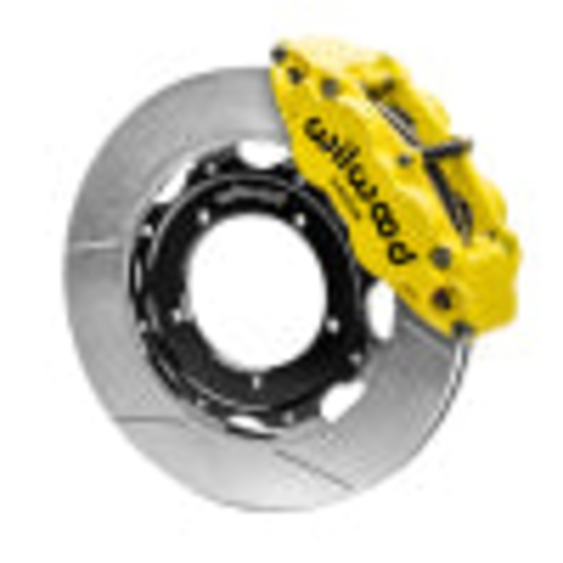 Wilwood 69-74 Porsche 911 Front Superlite Brake Kit 3in MT Slotted Face – Yellow