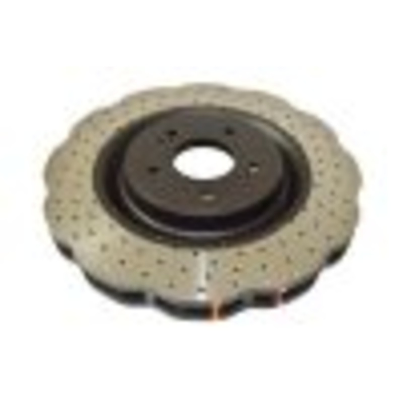 DBA 2006 Audi A3 Front 4000 Series Drilled Wavey Rotor
