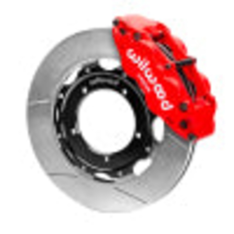 Wilwood 69-89 Porsche 911 Front Superlite Brake Kit 3.5in MT Slotted Face – Red