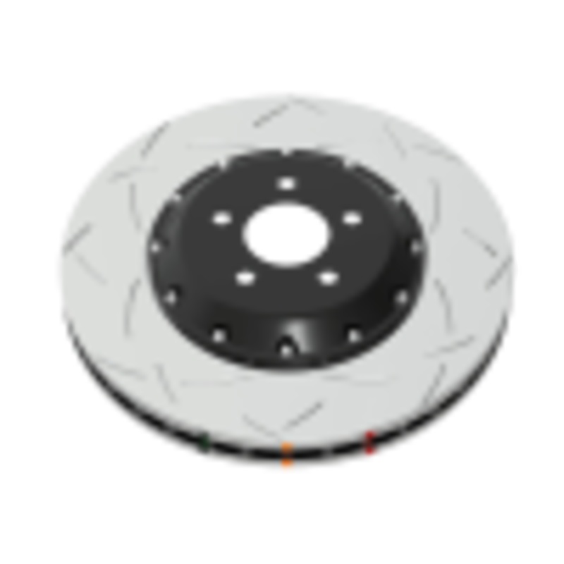 DBA 02-03 Jaguar Vanden Plas (w/355mm Front Rotor) Front 5000 Series 2-Pc Slotted Rotor w/Black Hat