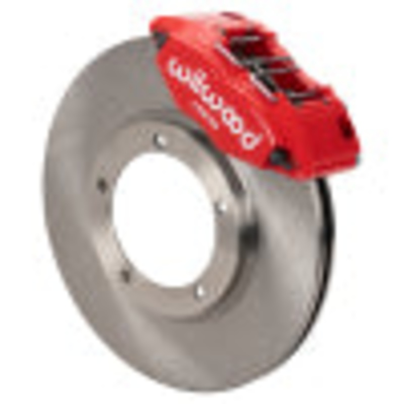Wilwood 69-74 Porsche 911 Front Powerlite Brake Kit 3in MT Plain Face – Red