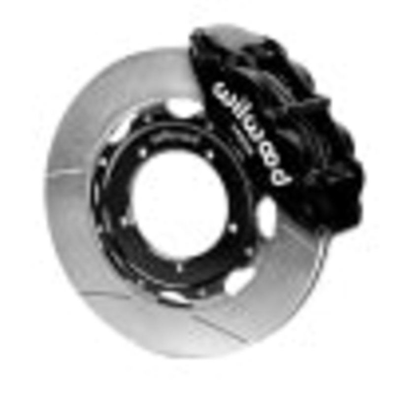 Wilwood 69-89 Porsche 911 Front Superlite Brake Kit 3.5in MT Slotted Face – Black