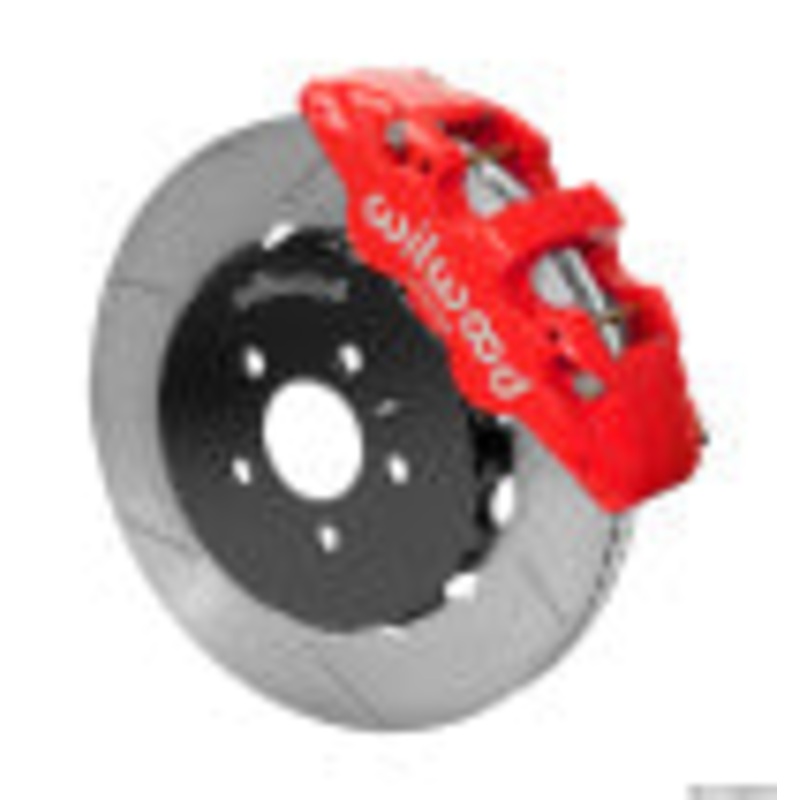 Wilwood AERO6 Front Kit 14.00in BBK – 08-12 Audi A4/A5/S5 – Red Drilled & Slotted Rotor
