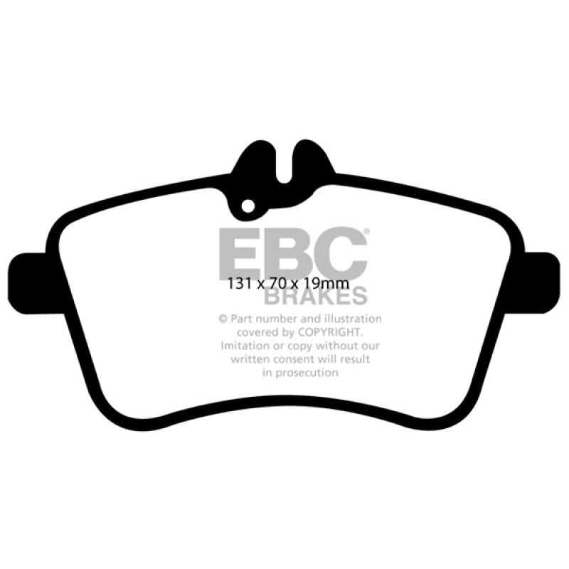 EBC 08-09 Mercedes-Benz B200 2.0 Greenstuff Front Brake Pads