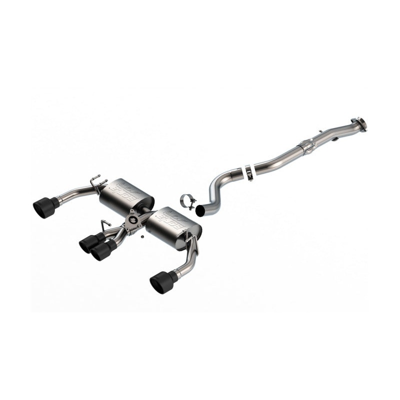 Borla Borla 23-24 Toyota GR Corolla ATAK Cat Back System w/ Black Tips