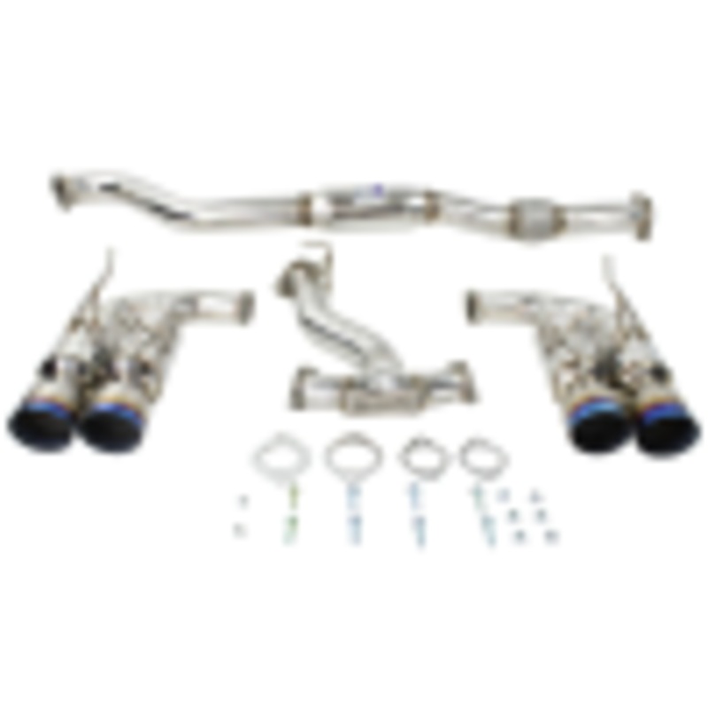 Invidia 08-14 Subaru WRX Hatchback Gemini Single Layer Titanium Tip Cat-back Exhaust