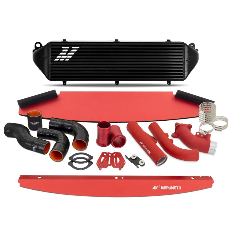 Mishimoto 2023+ Toyota GR Corolla Intercooler & Pipe Kit – Black Cooler – Red Pipes