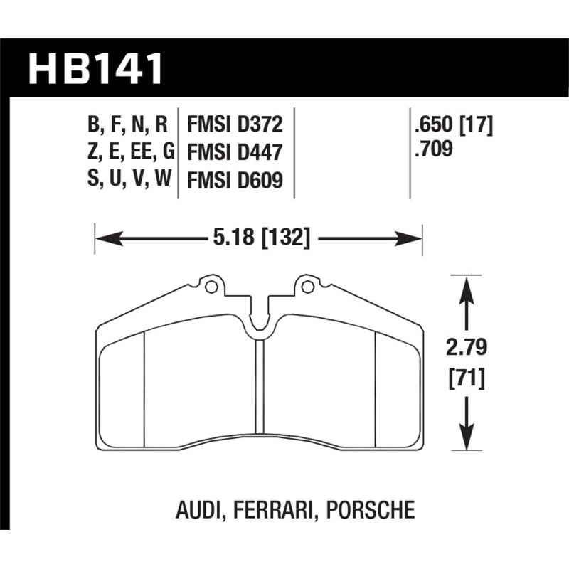 Hawk Performance Hawk 94-98 Porsche 911 (993) / 86-91 Porsche 928 GT/GTS/S Blue 42 Front Brake Pads