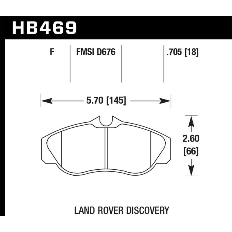 Hawk Performance Hawk 96-04 Land Rover Discovery / 95-02 Range Rover HPS Street Front Brake Pads