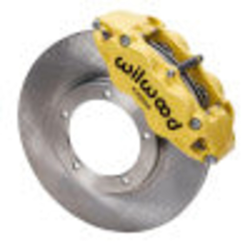 Wilwood 69-83 Porsche 911 Front Superlite Brake Kit 3.5in MT Plain Face – Yellow