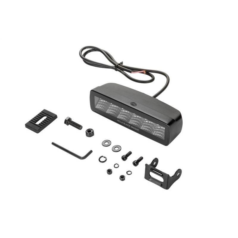 Hella Universal Black Magic 6 L.E.D. Mini Light Bar – Flood Beam