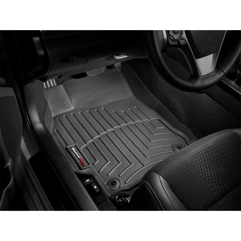WeatherTech 2014+ Toyota Tundra Double Cab w/ Under Seat Storage Front and Rear Floorliners  – Black