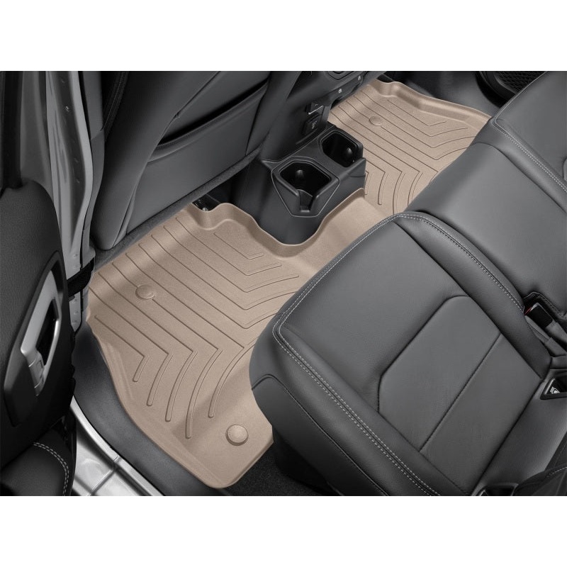 WeatherTech 2015+ Chevrolet Suburban w/ 2nd Row Bucket Seats Rear FloorLiner HP – Tan