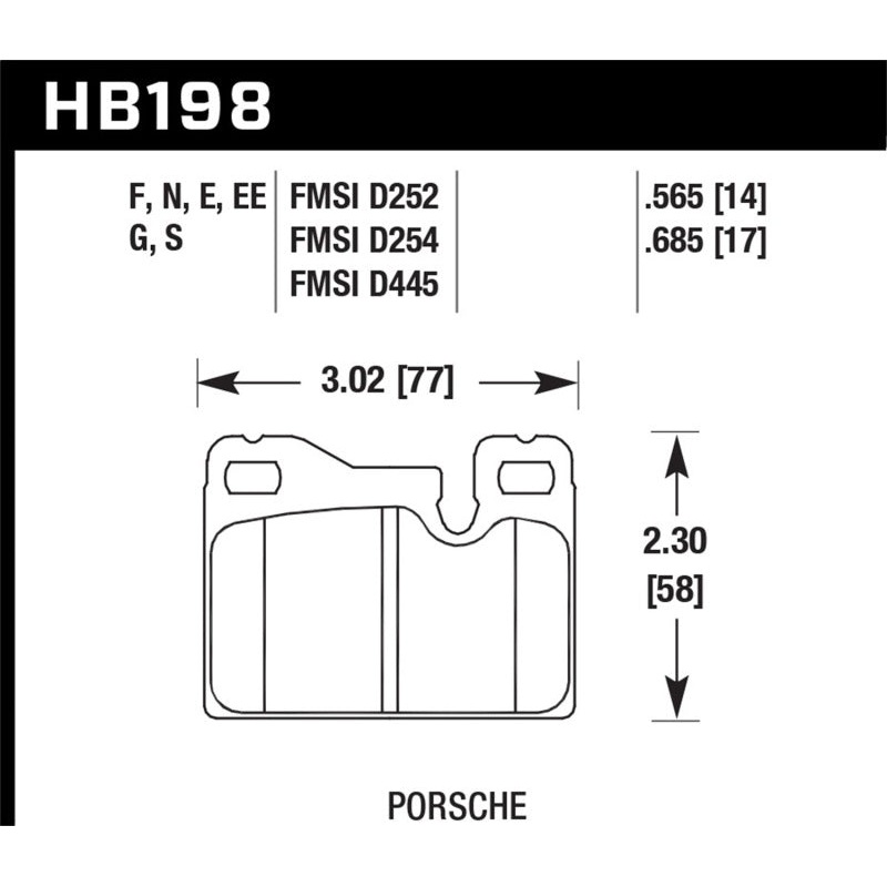 Hawk Performance Hawk 87-89 Porsche 924 2.5L S Rear ER-1 Brake Pads