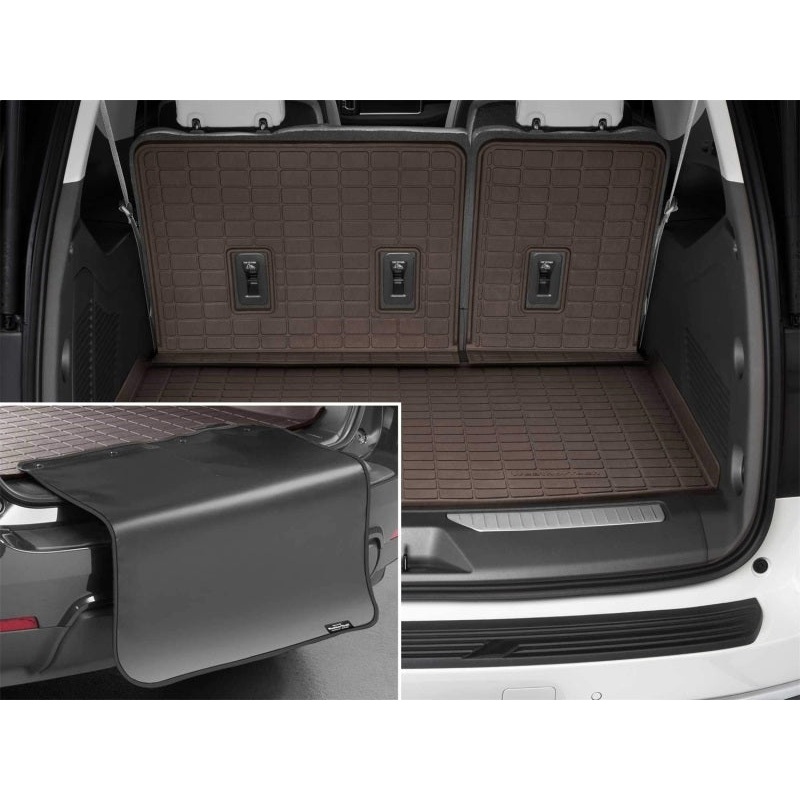 WeatherTech 2021 Chevrolet Suburban/GMC Yukon XL Seatback Cargo Liners HP w/Bumper Protector – Cocoa