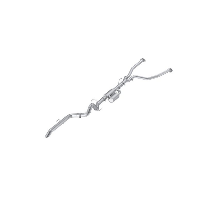 MBRP 22-25 Toyota Tundra 3.4L 3in Cat Back Single Rear Turn Down – Aluminized Steel