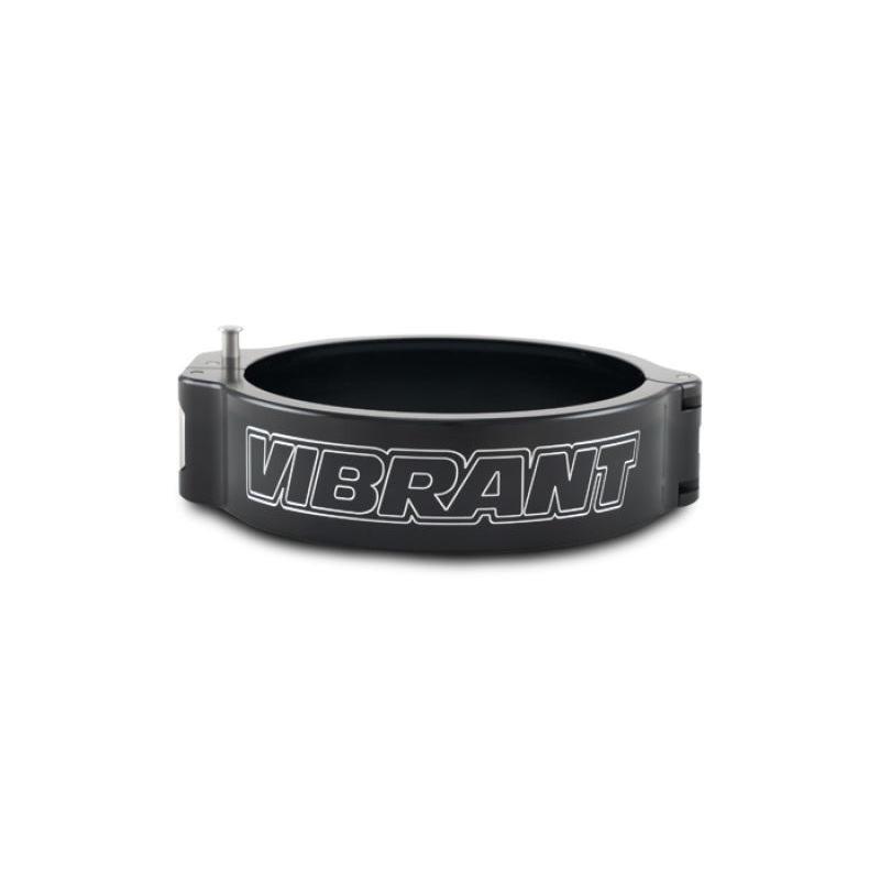 Vibrant 3.50in O.D. Aluminized HD 2.0 Clamp – Anodized Black (Clamp Only)