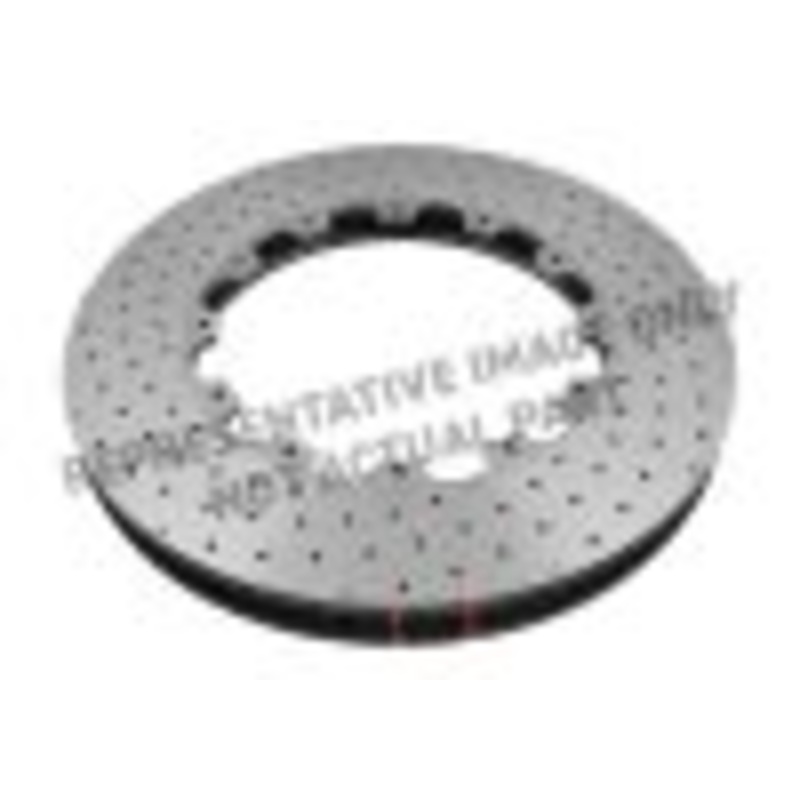 DBA 2008 Porsche Cayenne Front 5000 Series Drilled Ring