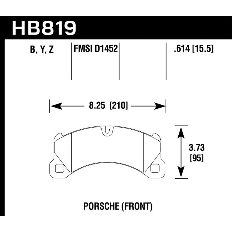 Hawk Performance Hawk 11-13 Porsche Cayenne LTS Street Front Brake Pads