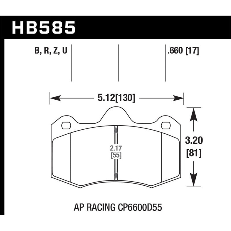 Hawk Performance Hawk 12-14 McLaren MP4-12C HP+ Street Brake Pads